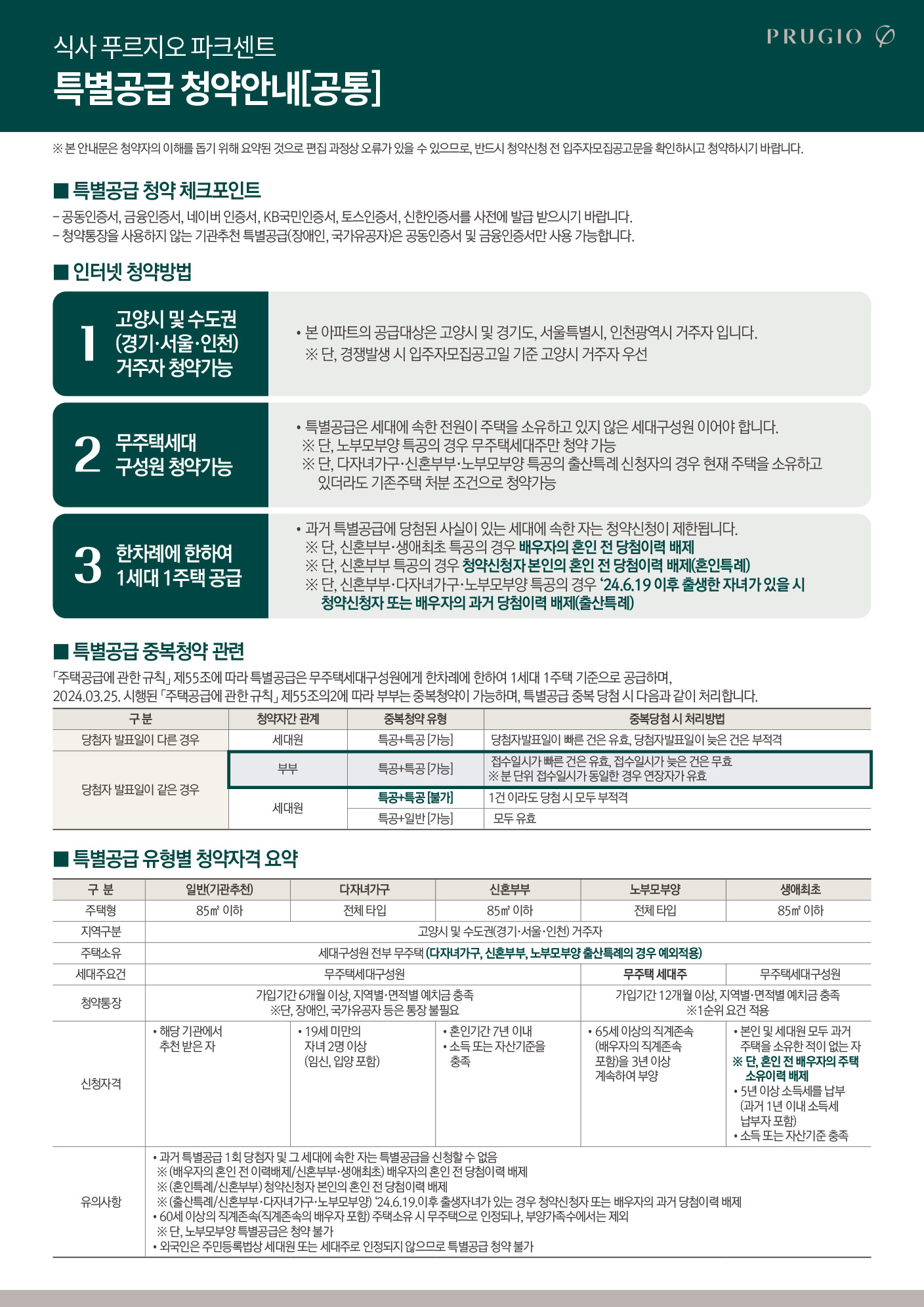 특별공급 공통