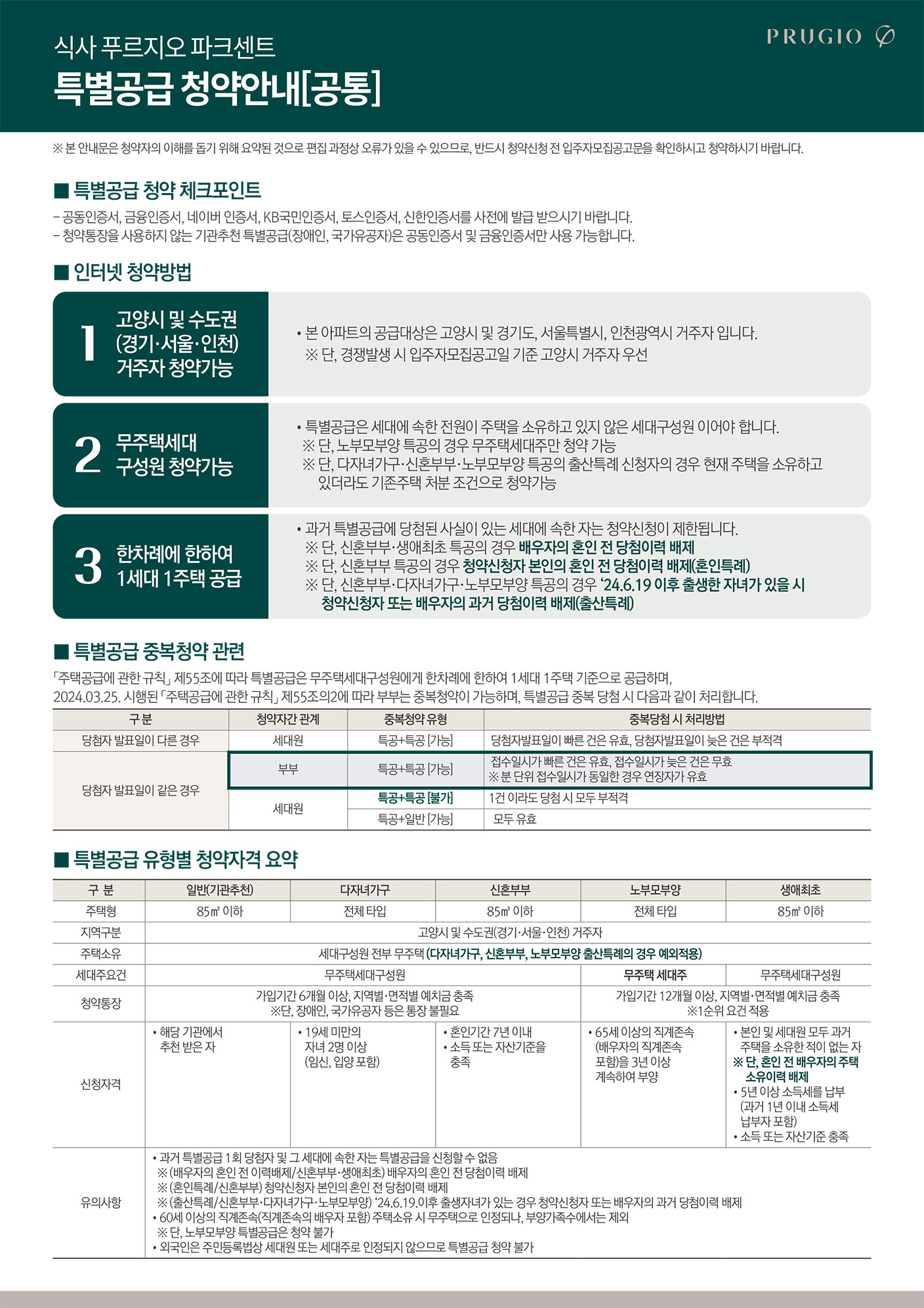 특별공급 공통